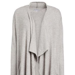 NWT (L/XL) Barefoot Dreams Cozy Chic Lite Island Wrap-Pewter/Pearl